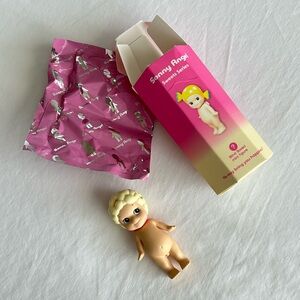 Sonny Angel | Sweets Series — Popcorn Mini Figure with Opened Box